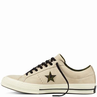 Converse One Star Nubuck Utility Camo Low Tops Womens - Black Shoes (691AWDOK)